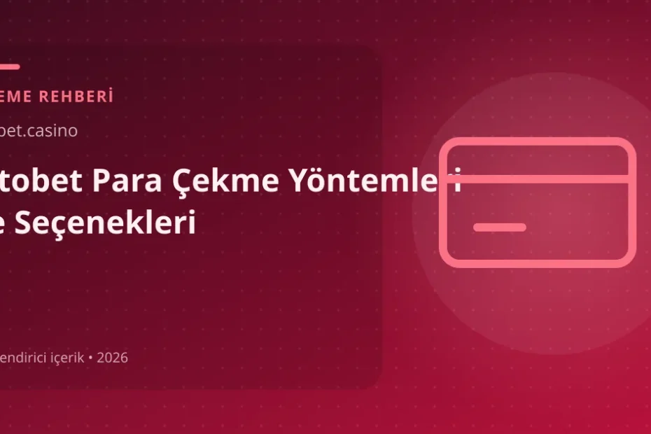 Titobet Para Çekme Yöntemleri ve Seçenekleri görseli