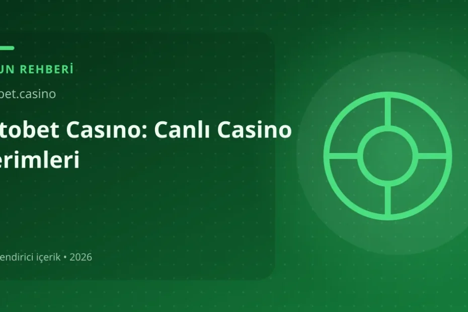 Titobet Casıno: Canlı Casino Terimleri görseli